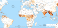Global map of fire alerts April 13, 2021 screen dump from Global Forest Watch website