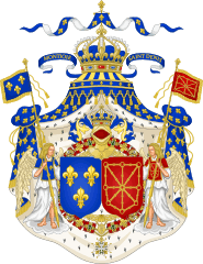 Grand Royal Coat of Arms of France & Navarre
