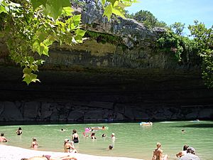 Hamilton Pool Preserve - one of the many lush areas in Central Texas