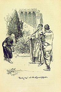 Illustration by C E Brock for Ivanhoe - opposite page330