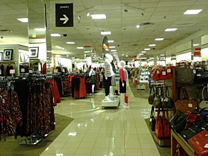 Inside a JCPenney store, Springfield town center