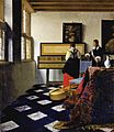 Johannes Vermeer - Lady at the Virginal with a Gentleman, 'The Music Lesson' - Google Art Project