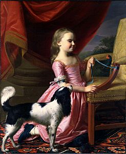 John Singleton Copley Young Lady with a Bird and Dog