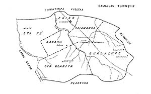 Mapa de Camajuaní en 1909