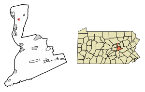 Location of McEwensville in Northumberland County, Pennsylvania.