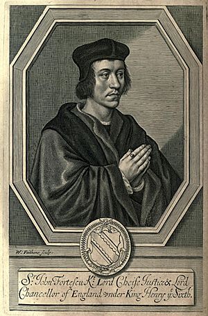 Portrait of Sir John Fortescue by William Faithorne, from Fortescutus Illustratus (1663) by Edward Waterhouse.jpg