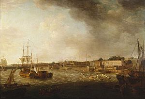 Richard Paton (1717-91) - The Dockyard at Woolwich - RCIN 401526 - Royal Collection
