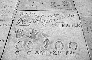 Roy Rogers Prints at the Chinese Theatre