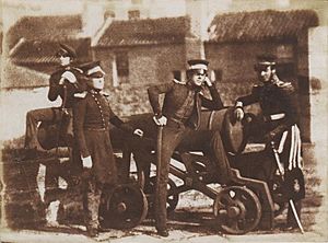 Royal Artillery at Leith Fort, 1846