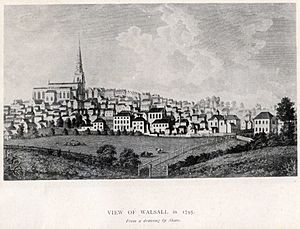View of Walsall in 1795