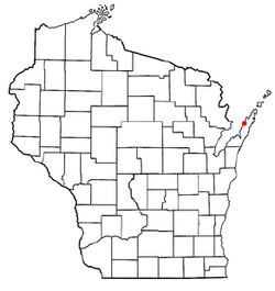Location of Egg Harbor, Wisconsin