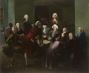 Royal Society Meeting; Scott was made a member in 1737