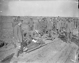 Wounded and prisoners Battle of Morval 25-09-1916 IWM Q 4303