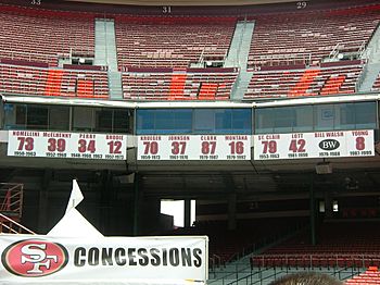 49ers retired numbers at Candlestick Park 2009-06-13
