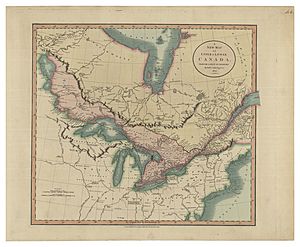 A New Map of Upper & Lower Canada, from the Latest Authorities by John Cary, Engraver. 1807. CTASC