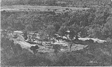 Aerial view of Km 75 Ruins