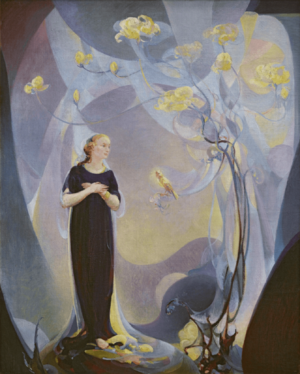 Agnes Lawrence Pelton - Room Decoration in Purple and Gray