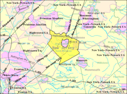 Census Bureau map of East Windsor Township, New Jersey