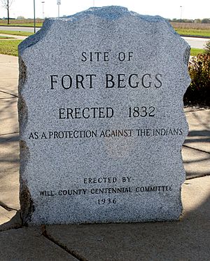 Fort-beggs-monument-plainfield-illinois