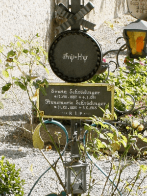 Grave Schroedinger (detail)