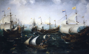 Heemskerk’s Defeat of the Spaniards at Gibraltar, 25 April 1607 RMG BHC0265f