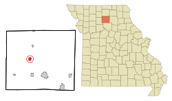 Location of Linneus, Missouri