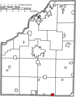 Location of Bloomdale in Wood County