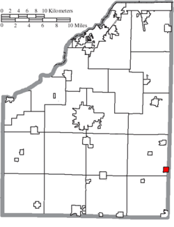 Location of Risingsun in Wood County