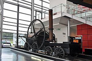 Replica of Richard Trevithick's steam locomotive, National Waterfront Museum - Swansea - geograph.org.uk - 1460396