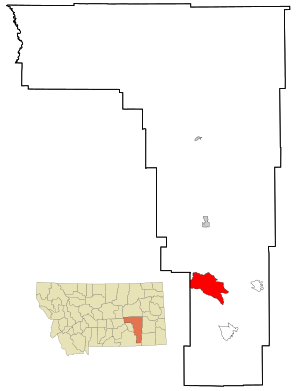 Location of Lame Deer, Montana