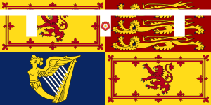 Royal Standard of Prince Edward, Duke of Edinburgh (in Scotland).svg