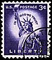 Stamp US 1954 3c Liberty