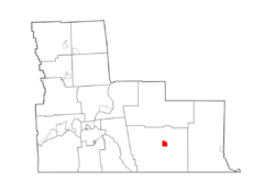 Map highlighting Windsor's location within Broome County.