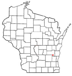 Location of Ashford, Wisconsin