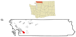 Location of Sudden Valley, Washington