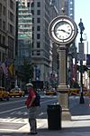 Sidewalk Clock at 522 5th Avenue, Manhattan