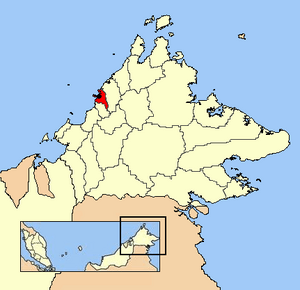Location in Malaysia and Sabah