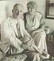 Edvard Benes with his wife in 1934