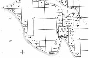 GLO map of Interbay and Magnolia claims - 1863