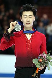 Jin Boyang at the 2019 Four Continents Championships - Awarding ceremony