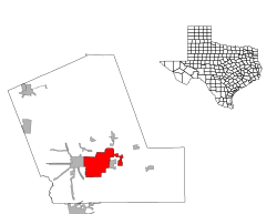 Location of Liberty, Texas
