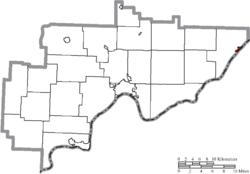 Location of Matamoras in Washington County