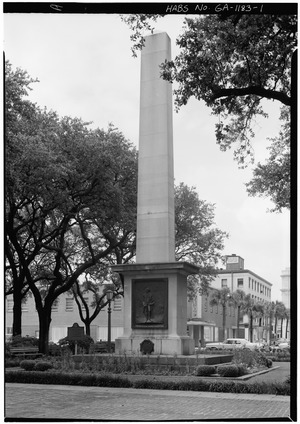 NORTH AND WEST SIDES - Nathanael Greene Monument, Johnson Square, Savannah, Chatham County, GA HABS GA,26-SAV,70-1.tif
