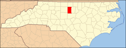 North Carolina Map Highlighting Alamance County.PNG