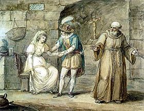 Romeo and Juliet with Friar Laurence - Henry William Bunbury.jpg