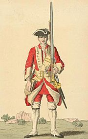 Soldier of 14th regiment 1742