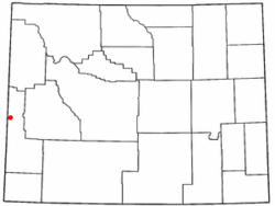 Location of Fairview, Wyoming