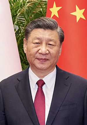 Xi Jinping with Macron and Von der Leyen 2023.jpg