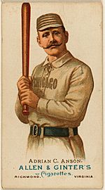 Adrian "Cap" Anson, first baseman, Chicago White Stockings, 1887