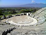 Ancient Theatre, built by Philip II in the 4th century BC and later reconstructed by the Romans, Philippi (7272297822)